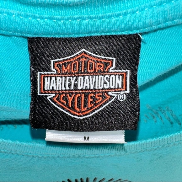 Harley Davidson Women’s Blue Rattlesnake Mountain T Shirt Size M - Picture 7 of 7